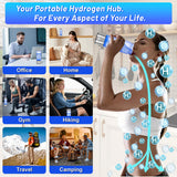 feknunc Hydrogen Water Bottle Generator, Portable Rechargeable Hydrogen Water, Hydrogen Water Ionizer Machine, with SPE/PEM Technology, for Home Office Travel Fitness Drinking
