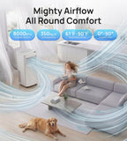 8000 BTU Portable Air Conditioners,Portable AC with Cool, Fan,Dehumidifier,Sleep,24H Timer,Quiet Cooling,Up to 350 Sq.Ft,Air Conditioner for Bedroom,Home,Office,Remote&Window Kit