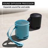 Sony SRS-XB100 Wireless Bluetooth Portable Lightweight Super-Compact Travel Speaker, Durable IP67 Waterproof & Dustproof Shower Speaker, 16 Hr Battery, Versatile Strap, Hands-free Calling, Light Gray