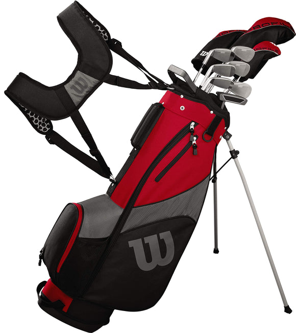 WILSON Golf Profile SGI Men's Complete Golf Set — Long, Right Hand,Red (Long) WILSON