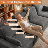 Vellorise 136" Cloud Modular Sectional Sofa with Detachable Seat Cushion