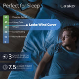 Lasko Oscillating Tower Fan with Remote, Quiet Floor Fans for Bedroom, 42", Woodgrain and Grey, T42954