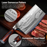 Nanbone Meat Cleaver Knife Ultra Sharp Kitchen Knife 8 Inch, High Carbon Stainless Steel Butcher Knife with Wooden Handle, Chinese Cleaver for Meat Cutting Vegetable Slicing Perfect Birthday Gifts