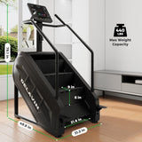 DELAVIN Stair Stepper with LED Screen, Commercial Grade Stepper Machine with 15 Speed Levels, Stepmill Exercise Machine with 440 LBS Capacity, Stair Climber for Cardio and Lower Body Workouts (FBA)
