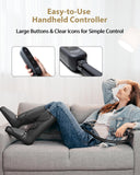 FIT KING Leg Massager for Circulation and Pain Relief, Air Compression Leg and Foot Massager to Relieve Pain Swelling Edema with 2 Size Extensions- Great Gift for Wife Mom and Friend