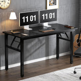 Desk Office Desk 47 inches Folding Table with BIFMA Certification Computer Table Workstation No Install Needed