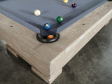 Nixon Billiards - Huck Slate Billiard Pool Table (Grey White Oak, 8 ft)