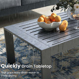 5 Pieces Modern Aluminum Patio Furniture Set