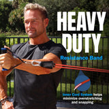 Bodylastics Pro Series Resistance Band Set-Resistance Bands, Handles, Ankle Straps, Door Anchor, Carry Bag Heavy-Duty Exercise Bands and Snap Reduction Tech (3-1120 Lbs Set Assorted)