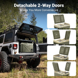 BODEGACOOLER 12 Volt Car Refrigerator, 34.1 Quart Car Fridge Dual Zone, 12V Portable Freezer APP Control, RV Car Cooler -4℉-68℉