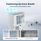2026 Upgraded Portable Air Conditioners 14000 BTU, Smart Portable AC Unit with App & Remote Control, 4-in-1 Cooling, Heating, Dehumidifier, Fan for Rooms up to 700 sq.ft, 24H Timer, 2 Speed