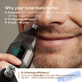 TRIMX Beard Trimmer for Men, Magnetic Snap-on Replacement Heads & Charging Dock, IPX7 Waterproof Cordless Hair Clippers, Mens Grooming Kits for Mustache/Body/Face/Ear/Nose, Gray