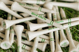 10 Packs of 18 Wooden Golf Tees in Cigarette-Style Packaging | Durable, Biodegradable 2 ¾ Golf Tees