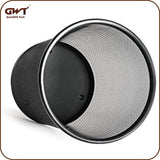 GoodWill Tech Recycling Dustbins - Pack Of 10 Metal Mesh Dustbins Waster Basket For Home/Office/Coffee Shop/Hotel/Bathroom Non-Toxic Open Waste-Bin/Trashcan - (Black, Small)