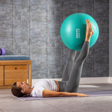 Core Balance Exercise Ball for Workouts, Anti-Burst and Slip Resistant, Swiss Yoga Ball for Pregnancy, Stability, Fitness and Physical Therapy, 4 Sizes, with Pump (33" / 85cm Teal) Core Balance