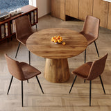 Vohuai 45" Round Dining Table Set for 4, 5-Piece Dining Table Set