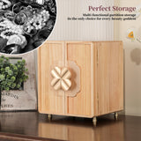 KAOTGOT Jewelry Box for Women Girls, Wooden Jewelry Box Organizer Functional With Drawers, 5 Layers Jewelry Organizer for Earring, Ring, Necklace, Bracelets
