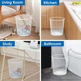 SHSYCER Office Mesh Trash Cans (10-Pack 6 Gal),Open Metal Wire Wastebaskets, Mesh Office Garbage Can, Waste Basket Trash Can for Near Desk,Recycling Garbage Container Bin for Home,School
