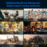 BODEGACOOLER 12 Volt Car Refrigerator, RV Car Fridge Dual Zone APP Control, Portable Freezer,121 Quart (115L) -4℉-68℉