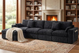 Vellorise 136" Cloud Modular Sectional Sofa with Detachable Seat Cushion