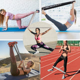 WIKDAY Exercise Resistance Bands with Handles for Working Out 150 Lbs Workout Bands Set with Loop Bands Door Anchor for Physical Therapy, Yoga, Pilates, Gray