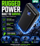 Portable Charger Power Bank - 60,000mAh Battery Pack, 22.5W Fast Charging Phone Charger Attached USB-C/iOS/Micro-USB Cable, Powerbank for iPhone 17 16 15 14 13 Samsung, for Travel Camping Essentials