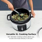 Ninja HyperHeat 9-in-1 Electric Pressure Cooker | 6.5 Qt Multi Cooker with Sear/Sauté, Slow Cooker, Rice Cooker, Sous Vide | 1200W | Fast Cooking, PFAS-Free Pot | White | PC201WH