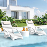 Homenjoy Pool Lounge Chairs Set of 2 with Armrest & Cupholder, 8-10 Shallow