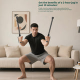 2PCS Ropeless Battle Ropes – Portable Workout Ropes for Home Gym with Non-Slip Gloves, Low-Impact HIIT and Strength Workouts, Home Workout Fitness Equipment for Full-Body Exercise,Men Women