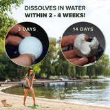 Biodegradable Golf Balls | Water Dissolvable | Eco Friendly | Dissolves in 2-4 Weeks (24) Biodegradable Golf Balls