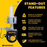 Novawinch Mini Mover 3 Plus Trailer Jockey Wheel, 12v Electric, Moves 6000 lbs Rolling Weight (Mini Mover 3 Plus)