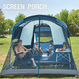 Portal 6 Person Family Camping Tents with Screen Porch, Weather Resistant 7' Tall Tent with Rainfly & Upgraded Poles PORTAL