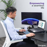 Targus 17 Inch Dual Fan Lap Chill Mat - Soft Neoprene Laptop Cooling Pad for Heat Protection,Fits Most 17" Laptops and Smaller - USB-A Connected Dual Fans for Heat Dispersion (AWE55US),(Pack of 8)