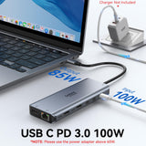 Selore USB C Docking Station Dual Monitor 13-in-1 Triple Monitor Hub