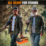 PLUSINNO Large 3 Layers Tackle Box with Tackle Included, 415Pcs Fishing Lures Kit Contains Pliers, Crankbait, Hooks, Weights & Accessories, Comprehensive Bait Lure Gear Gifts for Men Bass Freshwater PLUSINNO