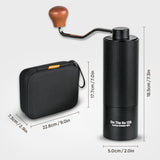 On The Go 135 Manual Coffee Grinder - Stainless Steel Conical Burr with Adjustable Setting, Double Bearing - Max Capacity 0.88oz, Hand Grinder for Home, Travel and Camping, and Gift