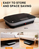 Vibrating Plate Machine,180 Speeds Shake Plate for Lymphatic Drainage Weight Loss, Vibration Fitness Platform 460LB