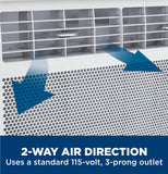 GE Window Air Conditioner Unit, 6,000 BTU for Small Rooms up to 250 sq ft. with Adjustable Fan, White