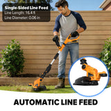 Electric Weed Wacker and Leaf Blower (No Battery) Compatible with Dewalt 20V Max Battery, Auto Feed String Trimmer and 7 Speed Leaf Blower