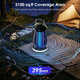 Bug Zapper Outdoor & Indoor,Cordless Portable Mosquito Zapper with Rechargeable 4800mAh Battery & Auto On/Off,Mosquito Repellent Outdoor Patio,Electric Fly Trap for Camping,Kitchen,Backyard,Patio