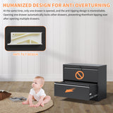 2 Drawer Lateral File Cabinet with Lock, Black Metal Filing Cabinet for Home Office, Lockable Steel File Cabinet for Legal/Letter/A4/F4 Size, Heavy Duty 220 lbs Capacity, Quiet Ball Bearing Slides