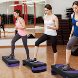 BalanceFrom Aerobic Step Platform Trainer with Adjustable 3-Level Risers, 400 Pound Weight Capacity – Non-Slip Exercise Stepper for Cardio, Strength, and Fitness Workouts at Home or Gym