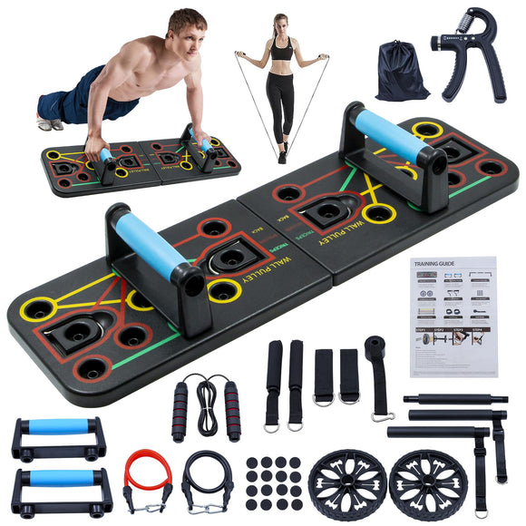 Push-Up Board, Portable Home Fitness Set,Full-Body Workout welsteepse