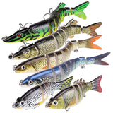 Pumowu Fishing Lures Set， Multi-Stage Bait ，Slow Sinking Bionic Bait ， Freshwater Saltwater bass Bionic Bait bass， Men's Fishing Gift Pumowu