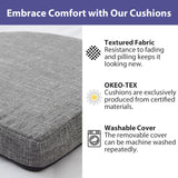 IPYNBAP Chair Cushions for Dining Chairs with Ties and Removable Cover, Dining Kitchen Chair Pads with Non-Slip Bottom