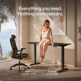 Desktronic HomeOne Standing Desk 60x30 — Ergonomic Sit Stand Home Office Desk, Made in Europe, Electric Dual Motor Height Adjustable, USB & USB-C Charging, Wobble-Free, Touchscreen, 3 Memory Presets