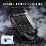 ATTACK SHARK R11 Ultra 8K Carbon Fiber Wireless Gaming Mouse,PAW3950MAX 42K DPI Sensor,49g Superlight Ergonomic Computer Mice with Tri-Mode,Cloud Driver for Win/Mac/PC Gamer,Weave Black&Tape