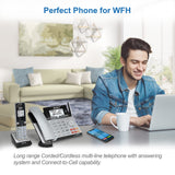 2-Line Corded/Cordless for Small Business w/Expandable to 12 Handsets AT&T