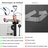 Exercise Bands Resistance Bands Set with Handles, Stretch Bands Workout Bands for Stretching, Latex Free Fitness Physical Therapy Bands Suitable for Rehab