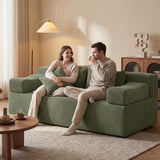 MONVANE 156" U-Shaped Modular Sectional Sofa, Green